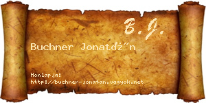 Buchner Jonatán névjegykártya